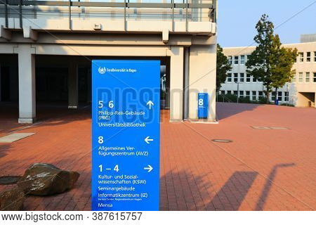 Hagen, Germany - September 16, 2020: University Of Hagen In Germany. The University Is Also Known As