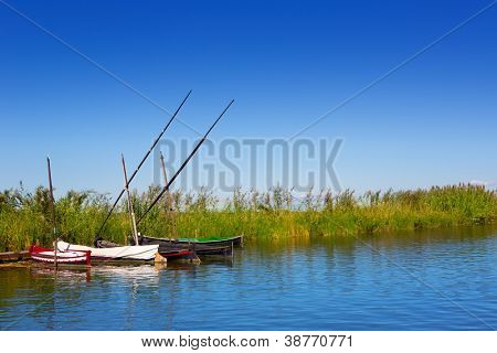 El Palmar Valencia İspanya Albufera kanal tekneleri