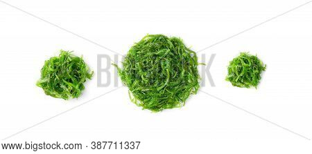 Chukka Seaweed Salad Isolated On White Background