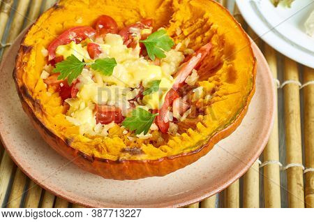 Italia Baked Margherita Spaghetti Squash  Close Up