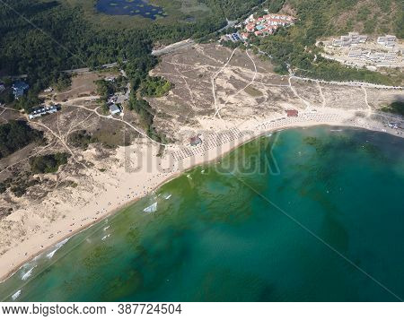 Amazing Aerial View Of Arkutino Region, Burgas Region, Bulgaria