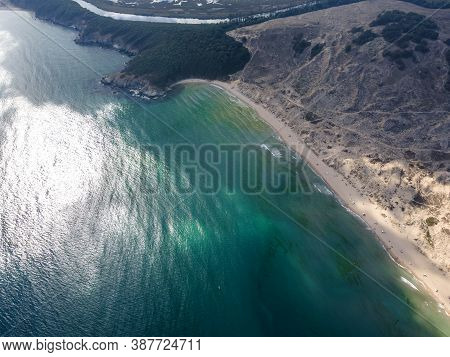 Amazing Aerial View Of Arkutino Region, Burgas Region, Bulgaria