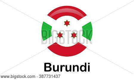 Original And Simple Burundi Flag Isolated In Official Colors And Proportion Correctly