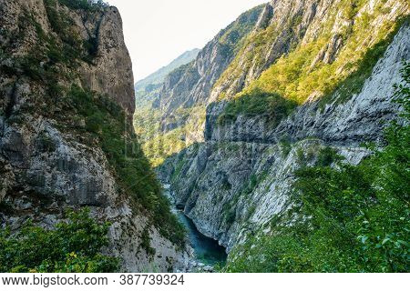 Moraca River Canyon Platije, Motnenegro. Amazing View