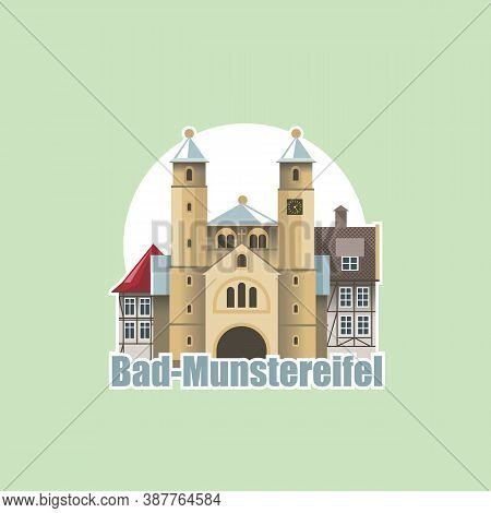 Skyline Bad Munstereifel Is An Old Town In Western Germany.