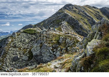 Spalena Hill, Western Tatras, Slovak Republic. Hiking Theme. Seasonal Natural Scene.