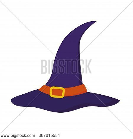Isolated Hat Witcher Halloween October Scary Icon- Vector