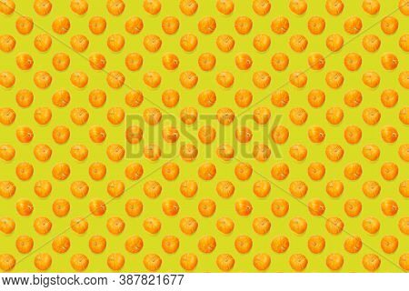 Autumn Background Made Frem Pumpkin. Background Of Orange Miniature Pumpkins. Thanksgiving Or Hallow