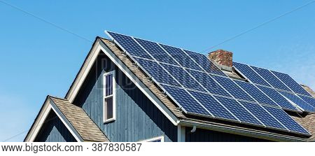 Solar Panel(solar Cell) With The Cloud On Sky, Solar Energy Panel Photovoltaic Cell, Hot Climate Cau