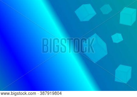 Blue Cubes Background, Stock Background, Stock Vector
