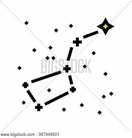 Big Dipper Constellation Color Icon Vector. Big Dipper Constellation Sign. Isolated Symbol Illustrat