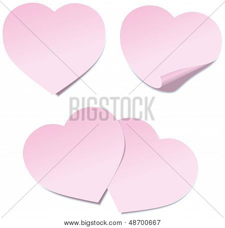 Heart Self Stick Notes