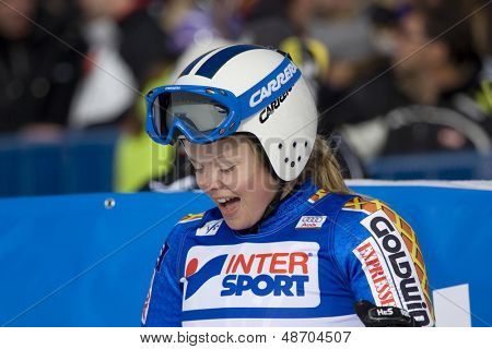 SOELDEN, AUSTRIA -OCT 25: SMED Veronica SWE w wyścigu slalom gigant kobiet w Rettenb