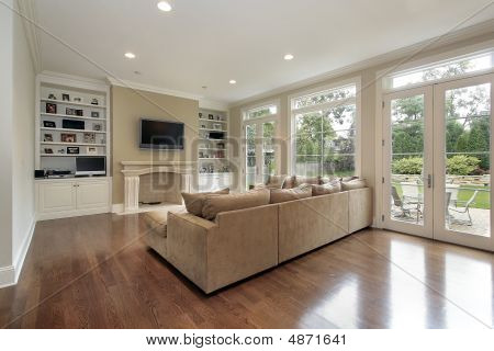 Family Room With Patio View