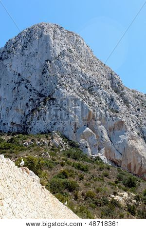 Natural Park Of Penon De Ifach Situated In Calp, Spain.