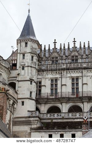 Amboise castle .Valley of the river Loire. France
