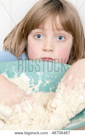 Making Bread Kneading Dough