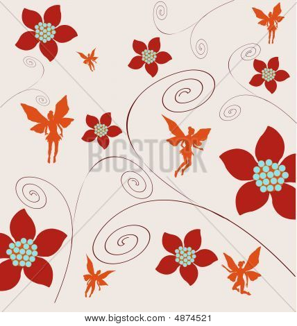 Floral Fairy-Hintergrund