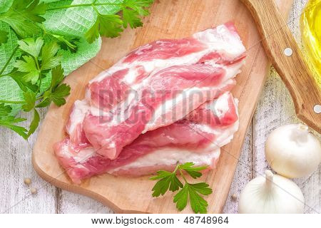 Raw meat