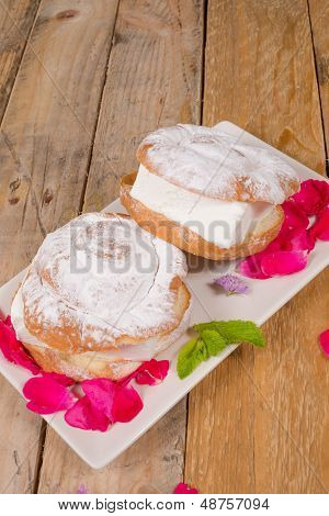 Ensaimada Ice Cream Sandwich