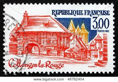 Postage Stamp France 1982 Collonges-la-rouge, Correze