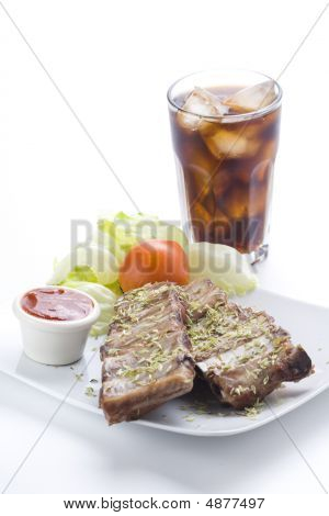 อเมริกันสดซี่โครง Sausace บาบีคิวออริกาโน