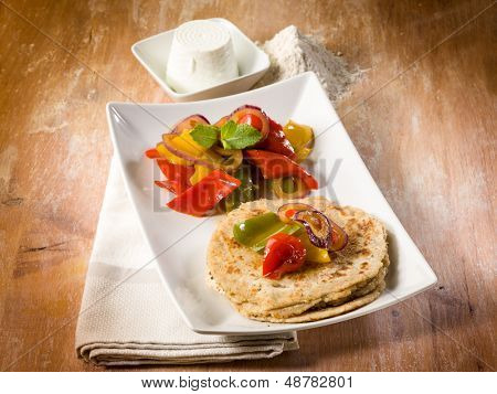 tortillas con peperoni