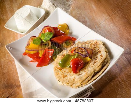 tortillas con peperoni