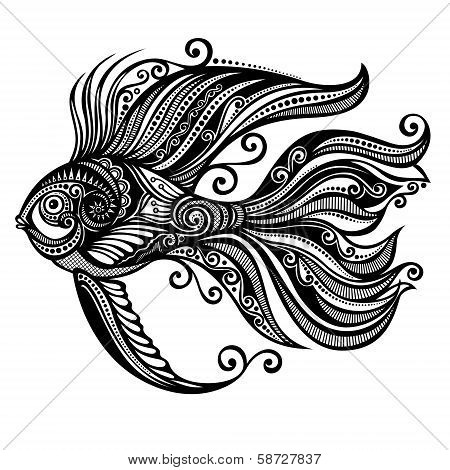 Vector Abstract Sea Fish