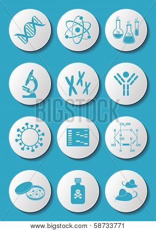 Biology Science Icons