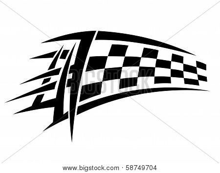 Racing tribal tattoo