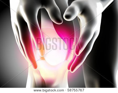 x ray of knee showing knee pain