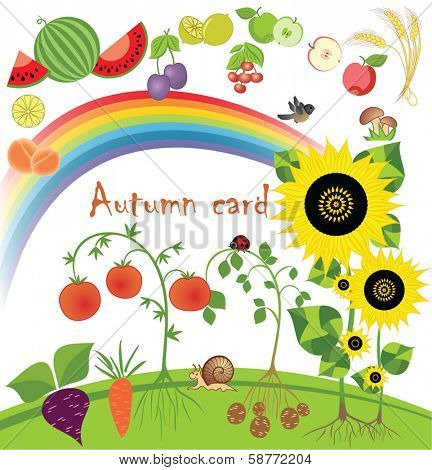Autumn card
