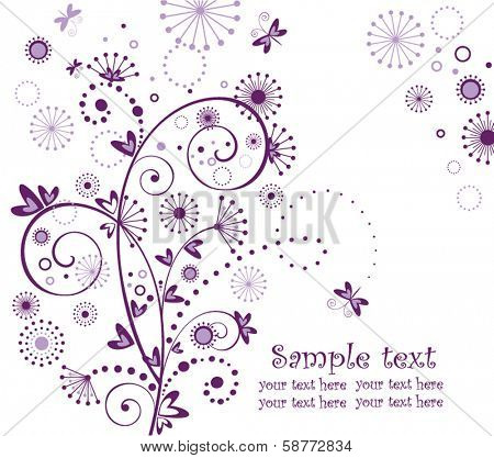 Abstract greeting card