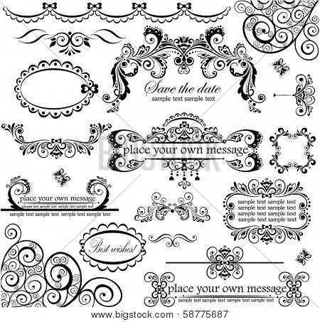 Wedding design. Set.