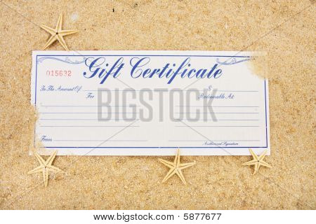 Urlaub-Geschenk-Bescheinigung