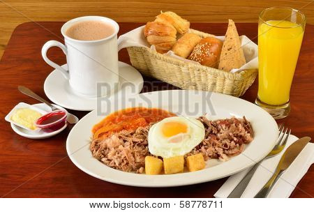 Colombian breakfast.