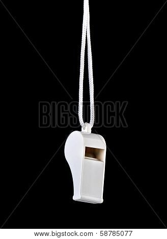 Sports Plastic Whistle Closeup