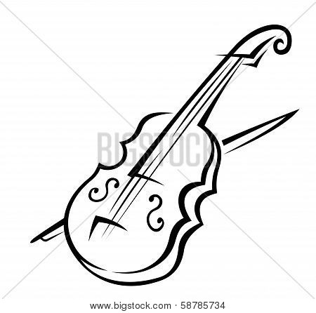 Violin and bow
