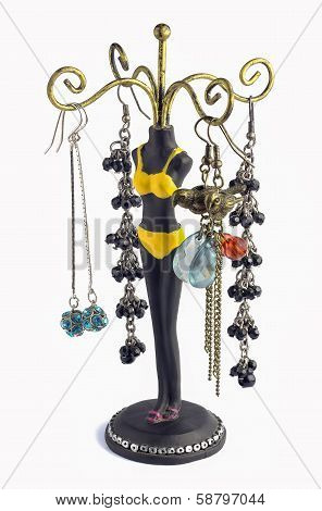 Jewelry Holder And Earrings