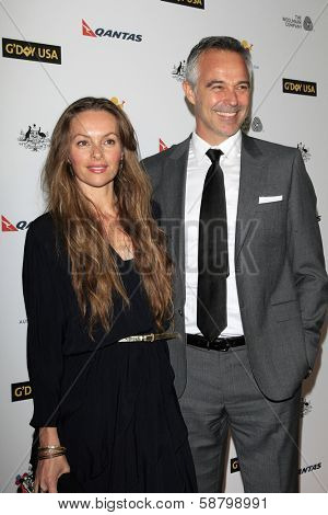 LOS ANGELES - JAN 11:  Alison Brahe, Cameron Daddo at the  2014 G'Day USA Los Angeles Black Tie Gala at JW Marriott Hotel at L.A. LIVE on January 11, 2014 in Los Angeles, CA