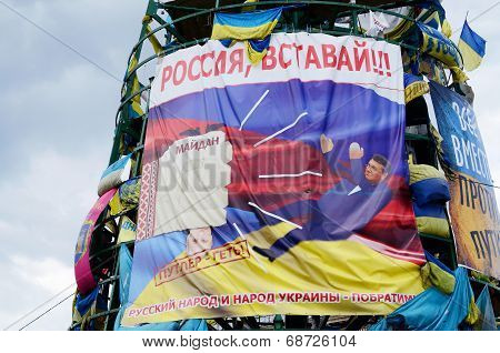 Poster with slogan saying 