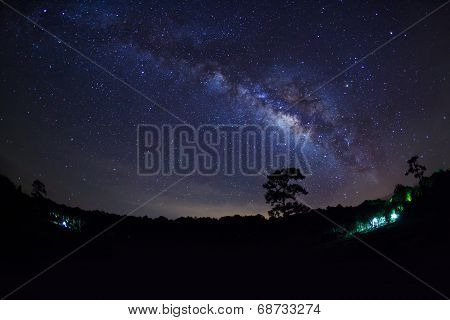 Milky Way at Phu Hin Rong Kla National Park,Phitsanulok Thailand