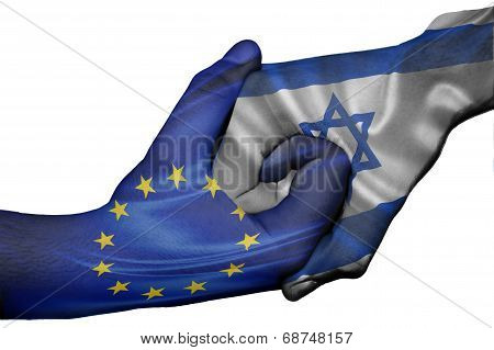 Handshake Between European Union And Israel