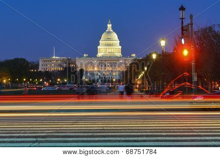 United States Capitol at night - Washington D.C.