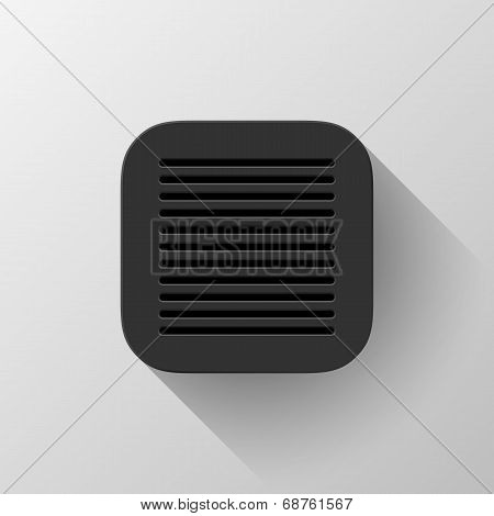 Black Technology App Icon Template