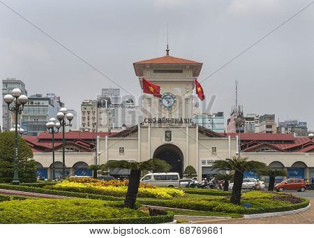 The Ben Thanh Market In Saigon.