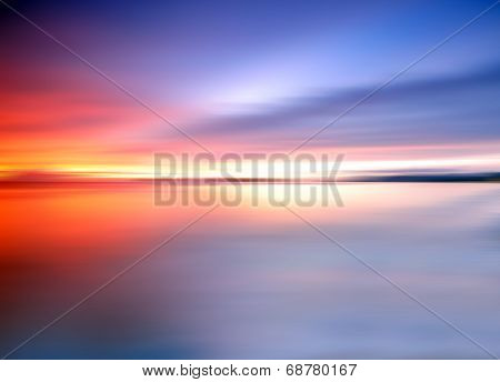 Dramatic colorful sunset