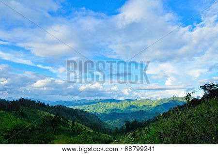 Mountain At Maewong National Park