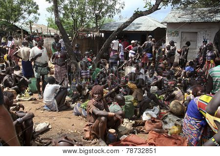 The Market In Turmi.
